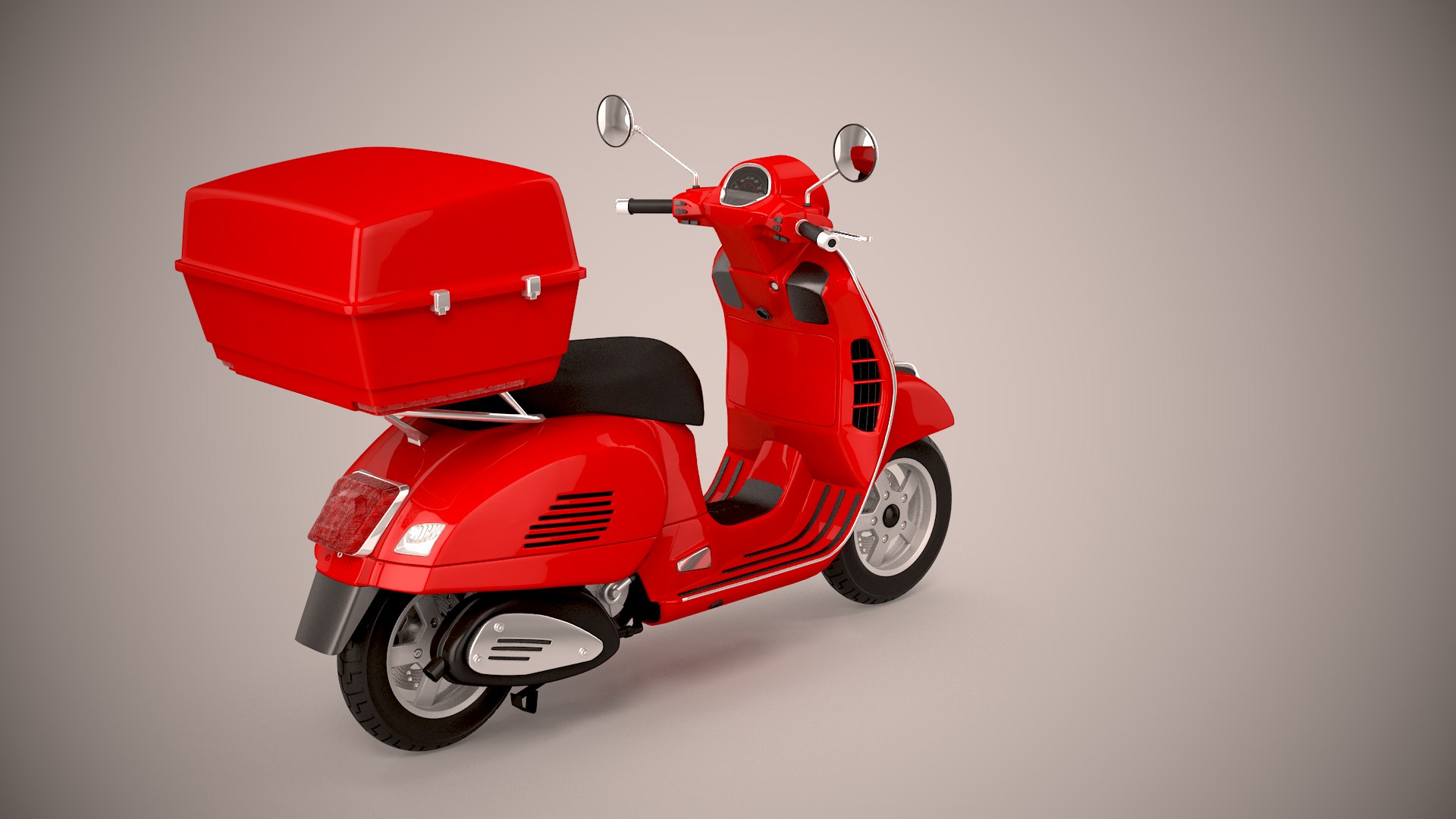 3D Pizza Delivery Scooter - TurboSquid 1567508