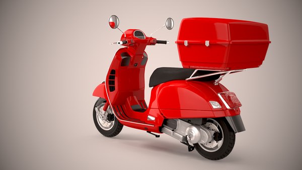 3D pizza delivery scooter - TurboSquid 1567508