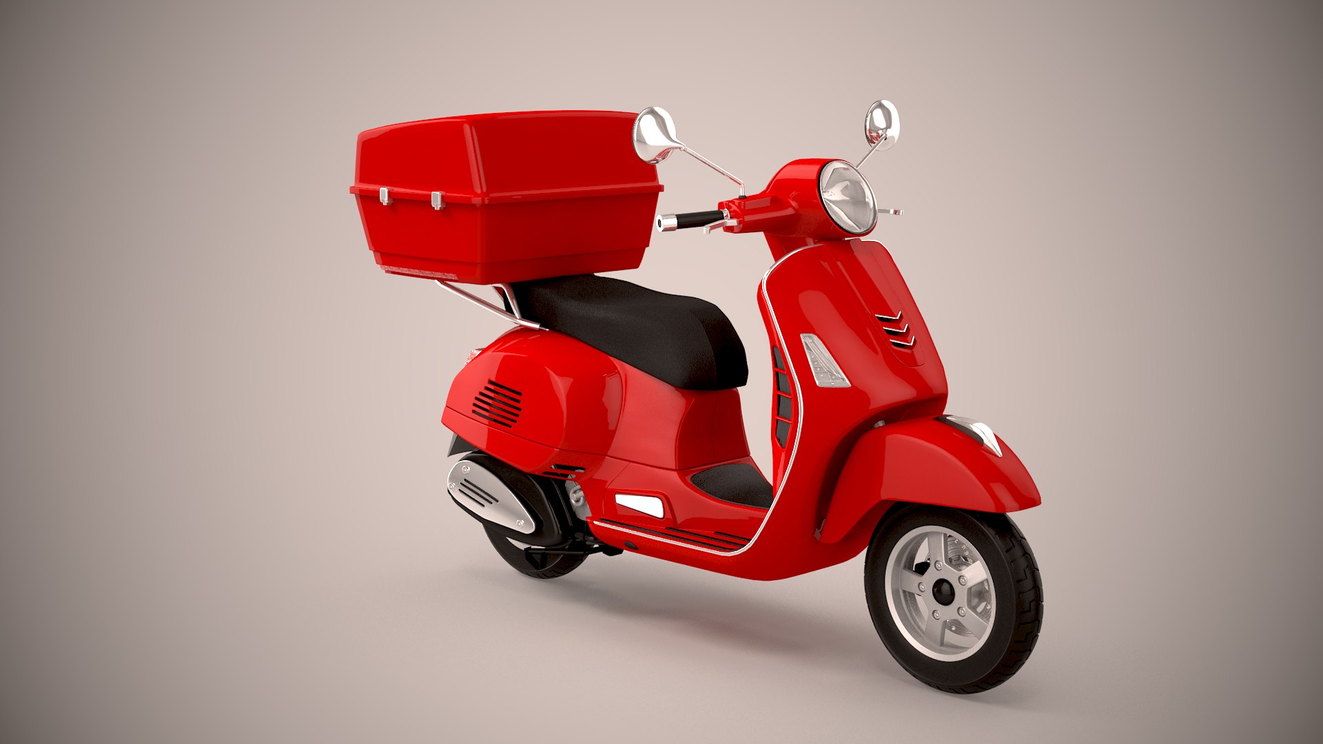 3D Pizza Delivery Scooter - TurboSquid 1567508