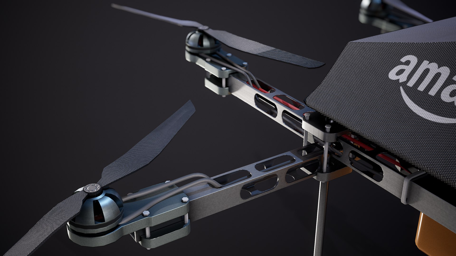 Amazon Prime Air Delivery Drone Lowpoly PBR 3D Model - TurboSquid 1728788