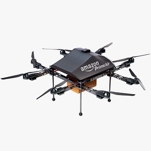 Amazon Prime Air Delivery Drone Lowpoly PBR 3D model