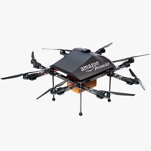 Amazon Prime Air Delivery Drone Lowpoly PBR