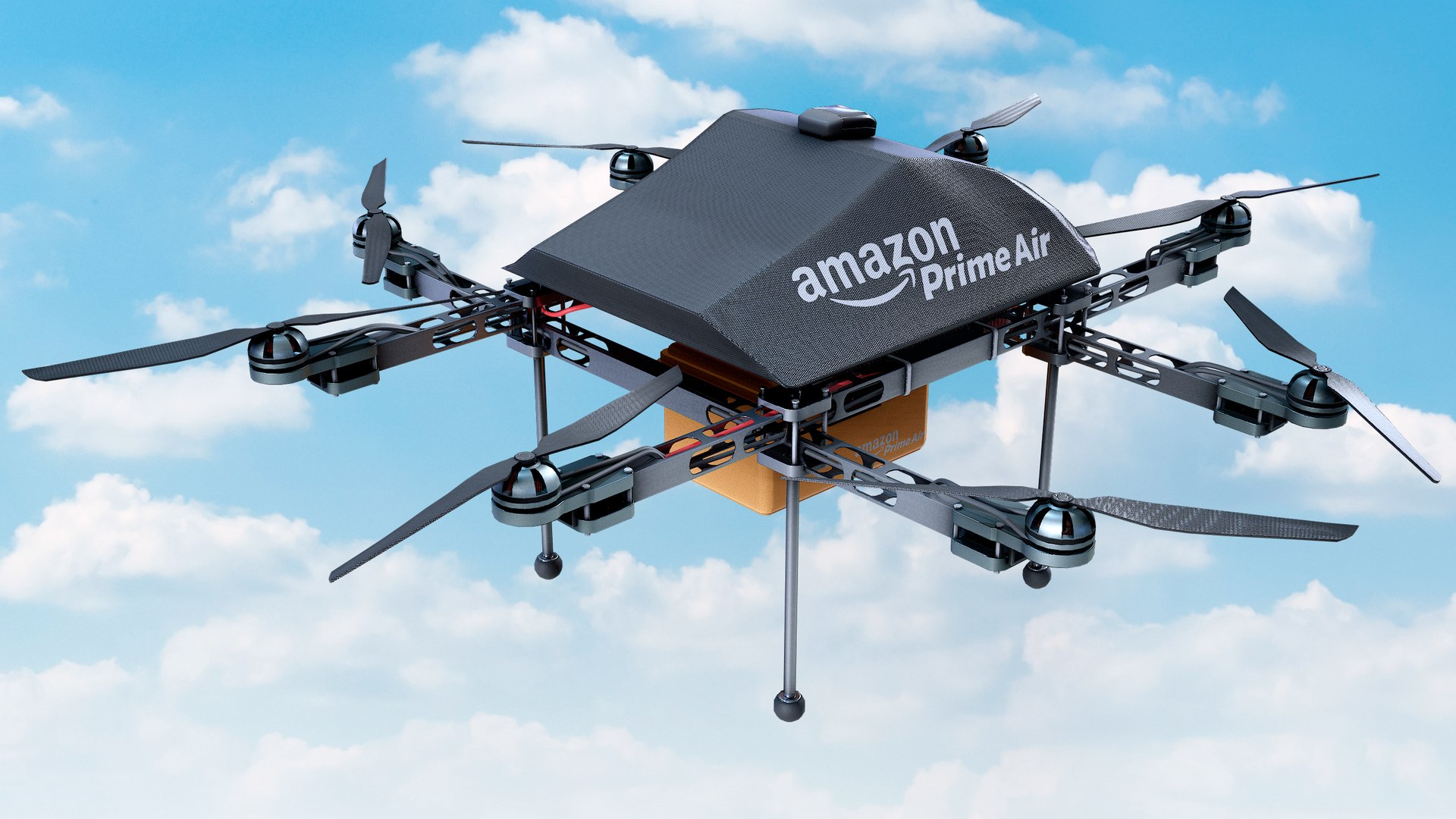 Amazon Prime Air Delivery Drone Lowpoly PBR 3D model - TurboSquid