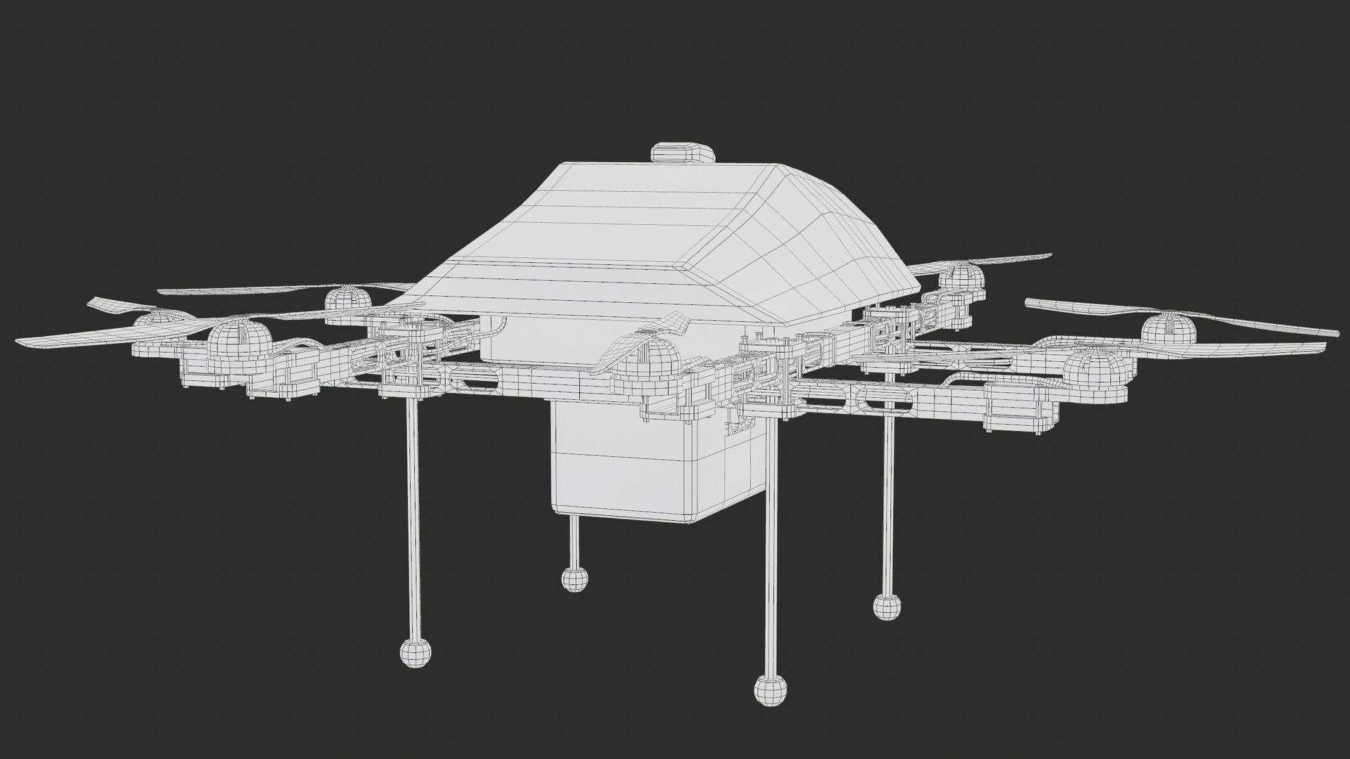Amazon Prime Air Delivery Drone Lowpoly PBR 3D model https://p.turbosquid.com/ts-thumb/mU/zyZ8rC/oe/screenshot001/png/1620230326/1920x1080/fit_q87/c49669fe7a82225b430ad7de2aff5869e329176d/screenshot001.jpg