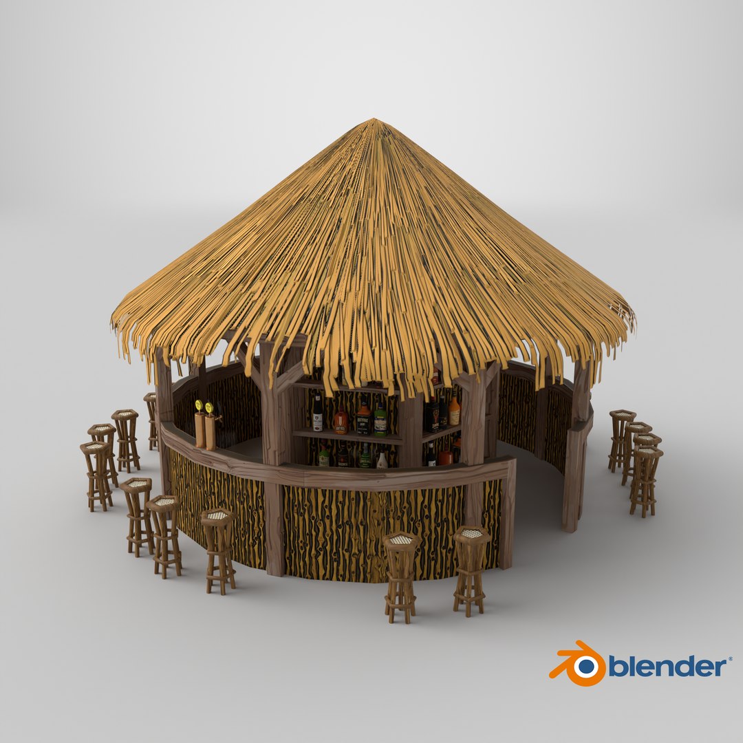 3D Stylized Beach Bar Tiki Hut Environment Props Set 3D Model Game Ready 4K PBR https://p.turbosquid.com/ts-thumb/mV/1Ba46U/dX/stemcell_blender_cycles_render/png/1790863943/1920x1080/fit_q87/66f830c37f4a6fbd43a27df0edb04fb198f853ba/stemcell_blender_cycles_render.jpg