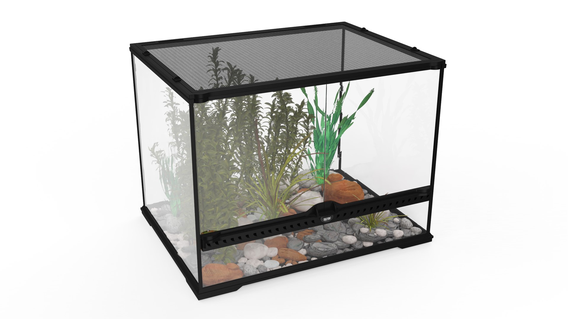 Medium Size Plants Terrarium 3D model preview