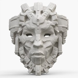 3D Aztec Masks 8