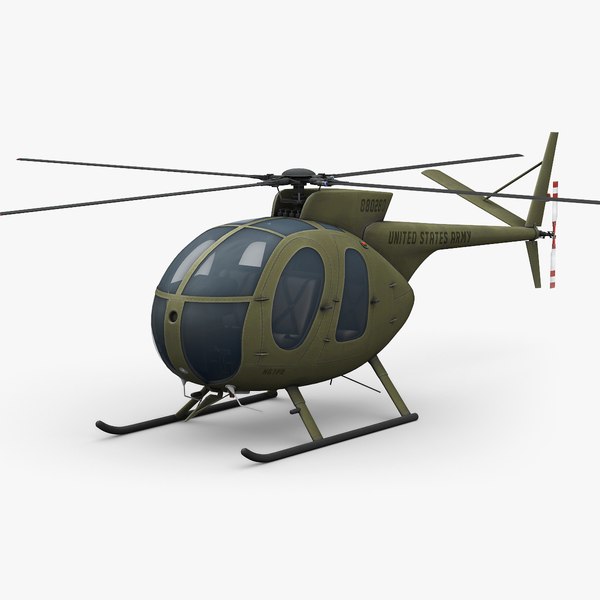 3D model hughes oh-6 cayuse