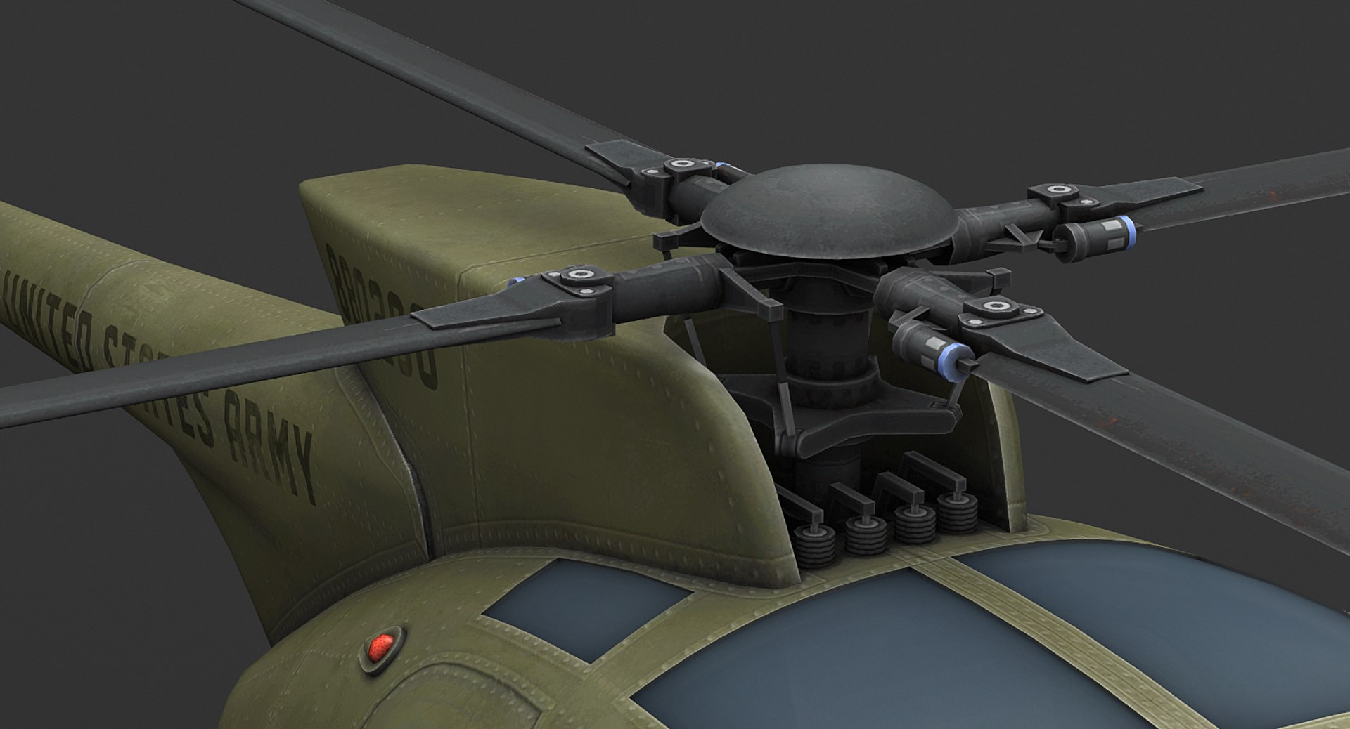 3D Model Hughes Oh-6 Cayuse - TurboSquid 1172263