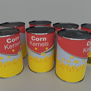 Tinned corn tin can