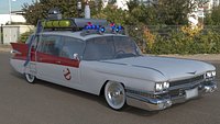 Ghostbusters, 3d Car Model, Ecto-1, Ectomobile,