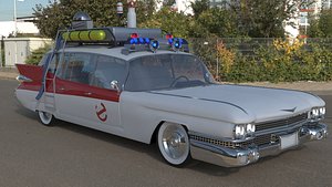Ghostbusters, 3d Car Model, Ecto-1, Ectomobile,