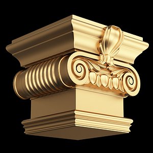 3D Carved Capital 0302
