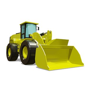 Excavator Low Poly 3d Print
