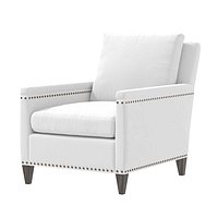 Restoration Hardware TURNER TRACK ARM CHAIR WITH NAILHEADS