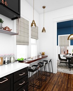 3D kitchen interior model
