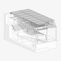Structure detail - Gimnasio Maravillas de Alejandro de la Sota