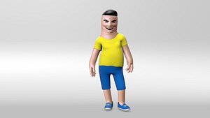 3D character for animation mixamo model