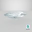 cushion cut diamond 3D model