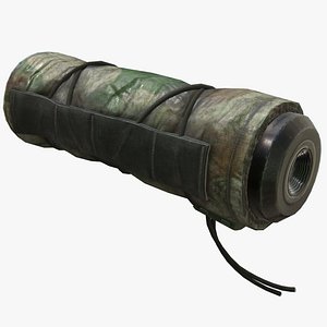 3D model weapon silencer cover