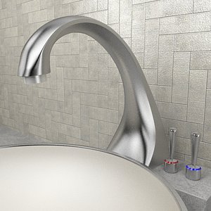 bathroom taps laundry 3D model