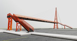 Rope Tension Pedestrian Overpass Type-1