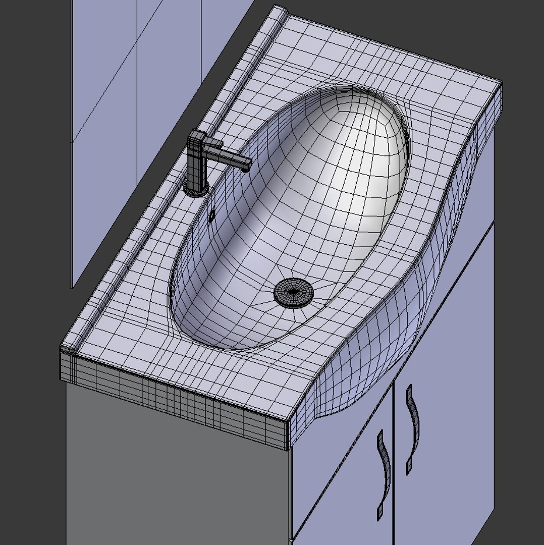 3d Bathroom Vanity Unit Model