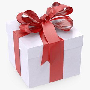 Gift Box White 3D model