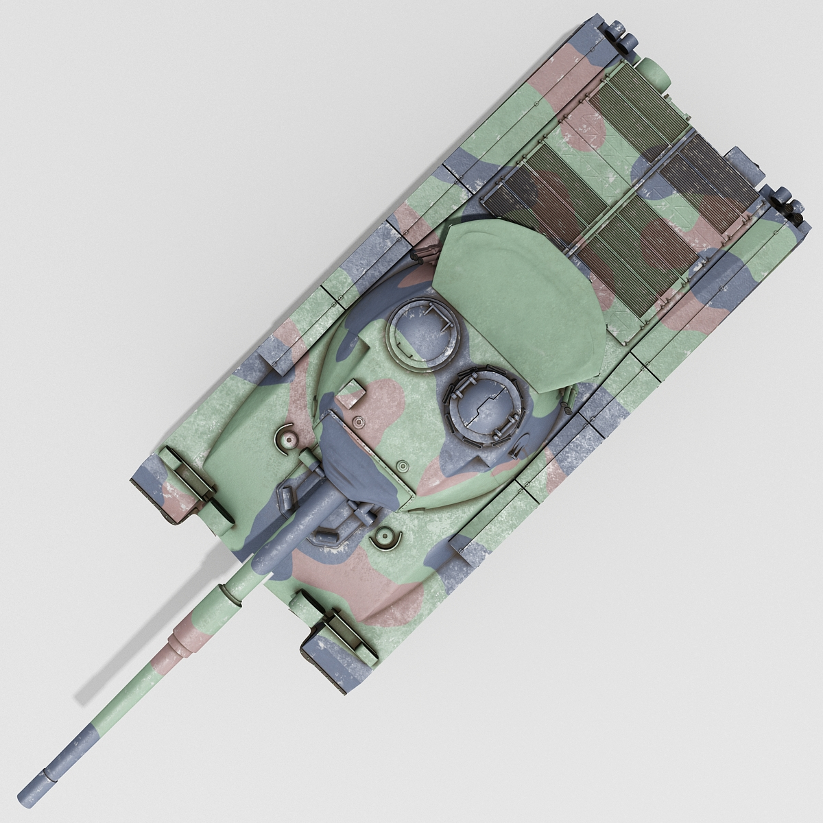 3d model swiss panzer 68 battle tank
