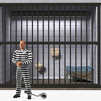 Single Prison Cell with Prisoner Collection