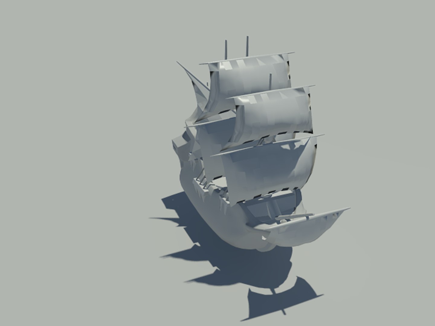 3ds Cartoon Ship Boat