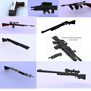 shot guns snipers rifles 3ds