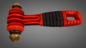 3D emergency glass breaker hammer model