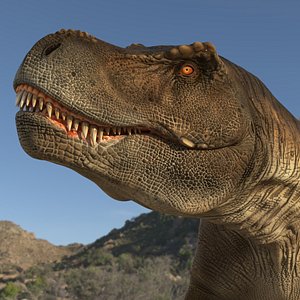 Tyrannosaurus Rex Dinosaur Rigged for Maya 3D model