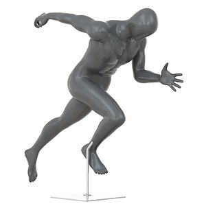 Faceless running mannequin 79