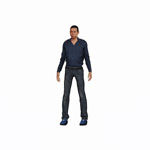 Game ready Character - Rigged man