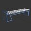 Smart City Laser Cut Metal Bench v5