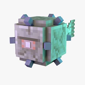 3D model Minecraft Elder Guardian