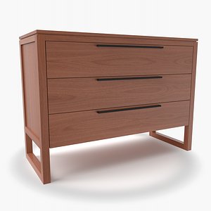 Linea II Natural Three Drawer Chest