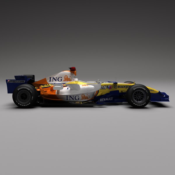 renault r27 car 3d model