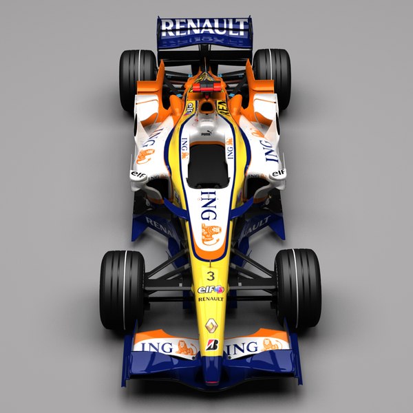 renault r27 car 3d model