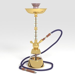 Hookah-Gold 3D model