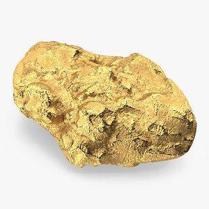 3D model Gold Natural Mineral