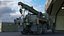 Camion-grue de dépannage de l'armée, version simplifiée et sale