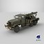Camion-grue de dépannage de l'armée, version simplifiée et sale