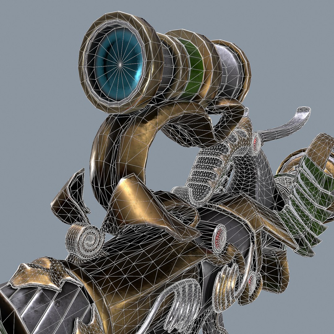 Fantasy Rifle Modeled 1 3D - TurboSquid 1612707
