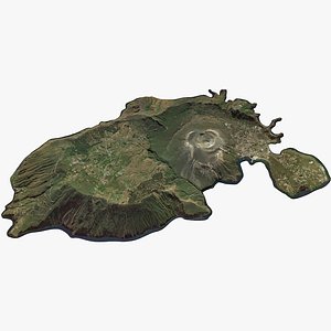 aeolian islands vulcano 3D