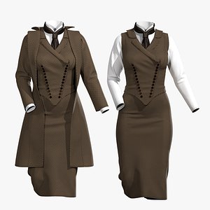 3D female outfit with texture-vol3