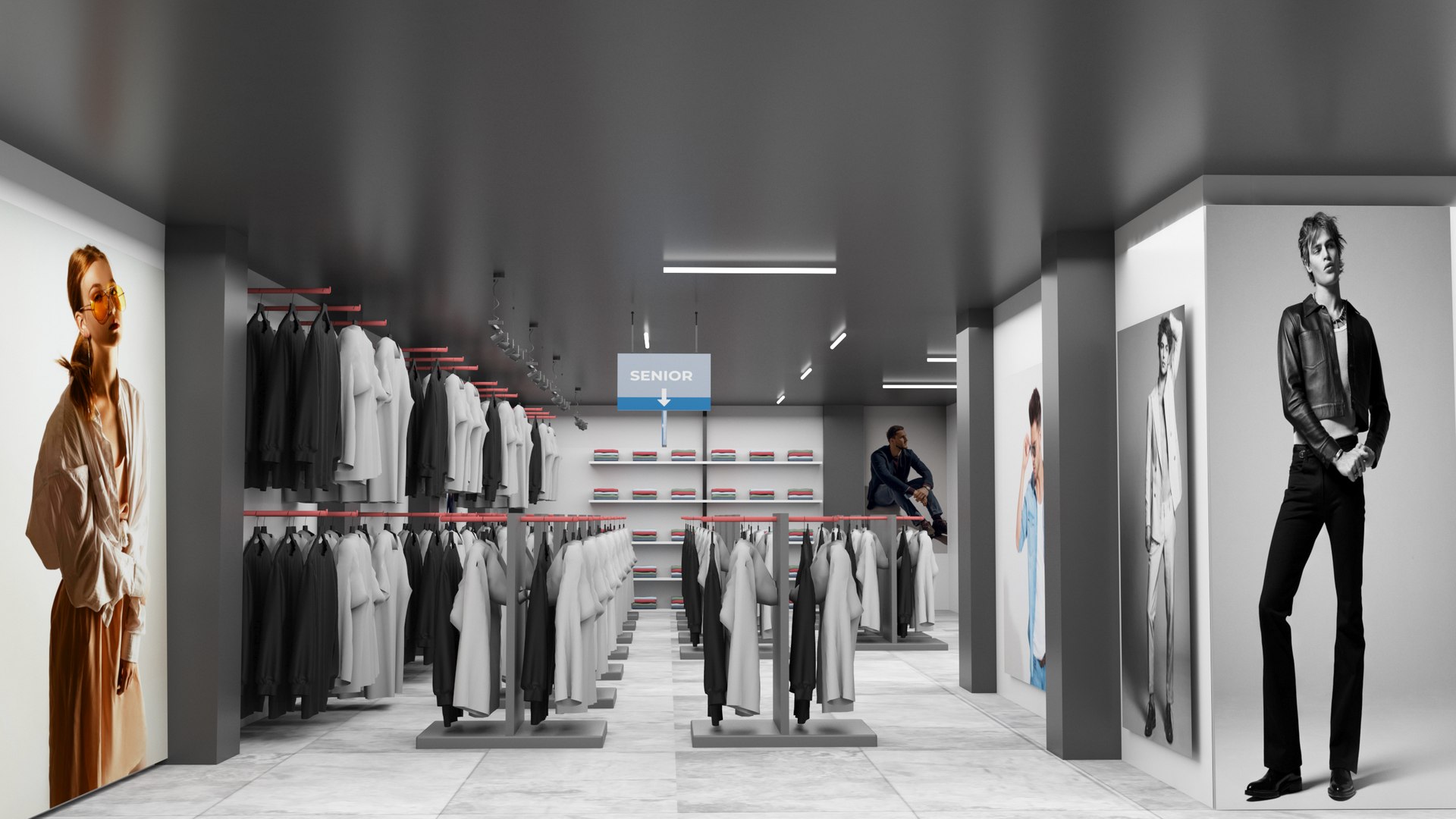 Clothing Store- Interior- 3D Model Ready To Render Inside 3dsmax And ...