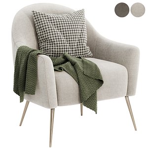 3D GEORGIA fabric armchair